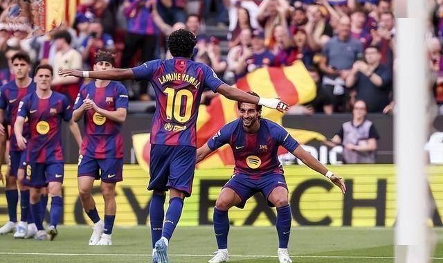 亚马尔第40分钟进球 西甲第33轮巴萨主场1比0胜维戈塞尔塔